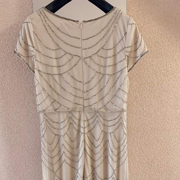 Adrianna Papell Beaded Blouson Gown size 10 - Picture 5 of 8